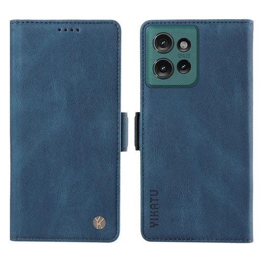 YIKATU YK-005 For Motorola Edge 50 5G Case PU Leather Wallet Phone Cover Skin Touch Feeling