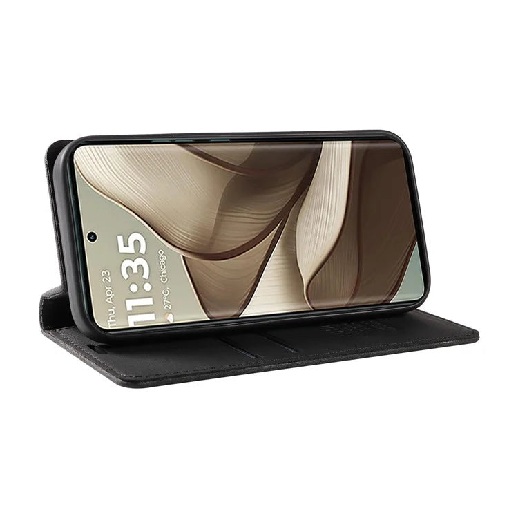 YIKATU YK-004 For Motorola Edge 50 5G Case Leather Skin-Touch Phone Cover Magnetic Auto-Absorbed