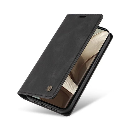 YIKATU YK-004 For Motorola Edge 50 5G Case Leather Skin-Touch Phone Cover Magnetic Auto-Absorbed