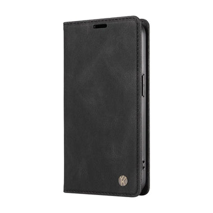 YIKATU YK-004 For Motorola Edge 50 5G Case Leather Skin-Touch Phone Cover Magnetic Auto-Absorbed