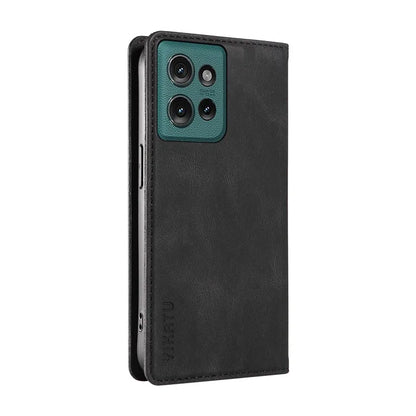 YIKATU YK-004 For Motorola Edge 50 5G Case Leather Skin-Touch Phone Cover Magnetic Auto-Absorbed
