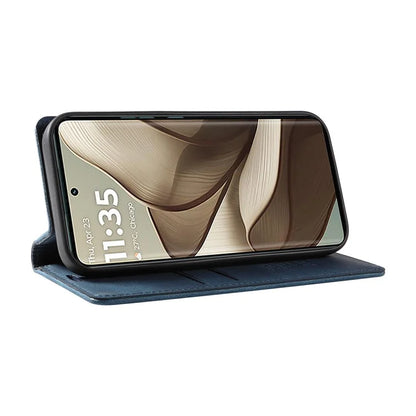 YIKATU YK-004 For Motorola Edge 50 5G Case Leather Skin-Touch Phone Cover Magnetic Auto-Absorbed