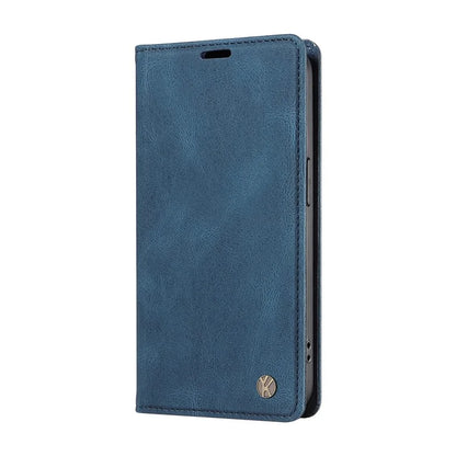 YIKATU YK-004 For Motorola Edge 50 5G Case Leather Skin-Touch Phone Cover Magnetic Auto-Absorbed