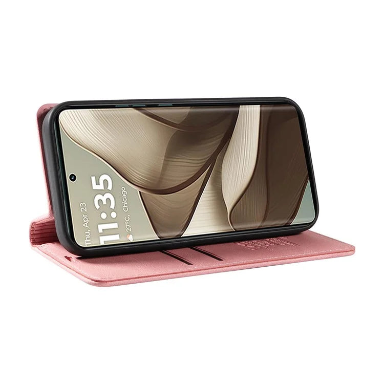 YIKATU YK-004 For Motorola Edge 50 5G Case Leather Skin-Touch Phone Cover Magnetic Auto-Absorbed