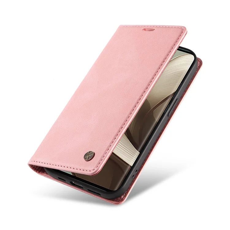 YIKATU YK-004 For Motorola Edge 50 5G Case Leather Skin-Touch Phone Cover Magnetic Auto-Absorbed