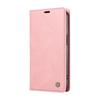 YIKATU YK-004 For Motorola Edge 50 5G Case Leather Skin-Touch Phone Cover Magnetic Auto-Absorbed