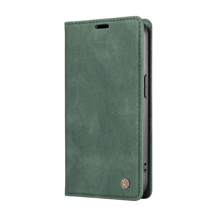YIKATU YK-004 For Motorola Edge 50 5G Case Leather Skin-Touch Phone Cover Magnetic Auto-Absorbed