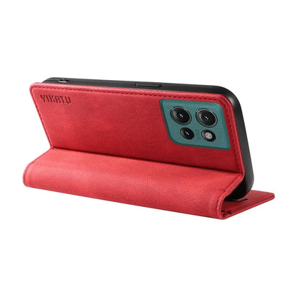 YIKATU YK-004 For Motorola Edge 50 5G Case Leather Skin-Touch Phone Cover Magnetic Auto-Absorbed