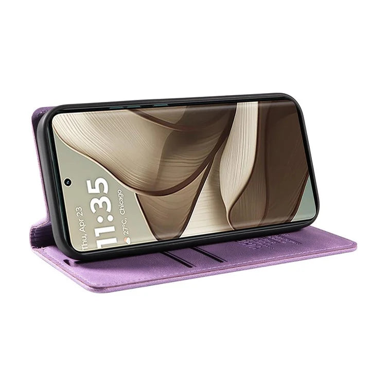 YIKATU YK-004 For Motorola Edge 50 5G Case Leather Skin-Touch Phone Cover Magnetic Auto-Absorbed