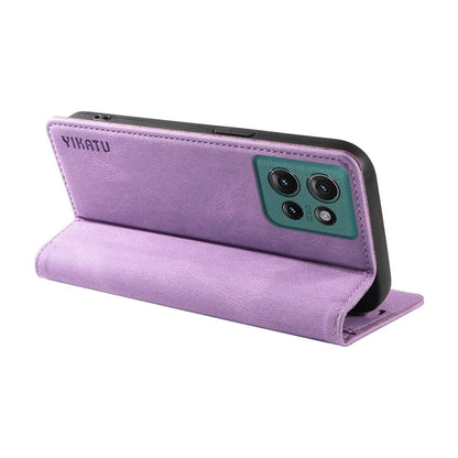 YIKATU YK-004 For Motorola Edge 50 5G Case Leather Skin-Touch Phone Cover Magnetic Auto-Absorbed