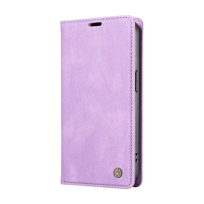 YIKATU YK-004 For Motorola Edge 50 5G Case Leather Skin-Touch Phone Cover Magnetic Auto-Absorbed