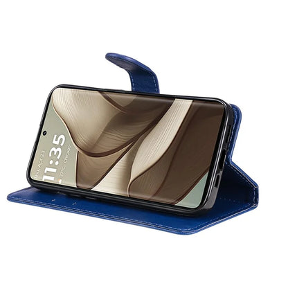 KT Leather Series-2 for Motorola Edge 50 5G Case Solid Color Leather Phone Cover Wallet Stand