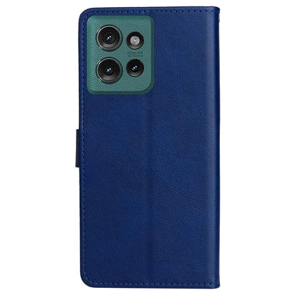 KT Leather Series-2 for Motorola Edge 50 5G Case Solid Color Leather Phone Cover Wallet Stand