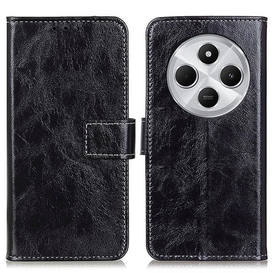 For Xiaomi Redmi 14C 4G Case Crazy Horse Texture Leather Phone Wallet Cover