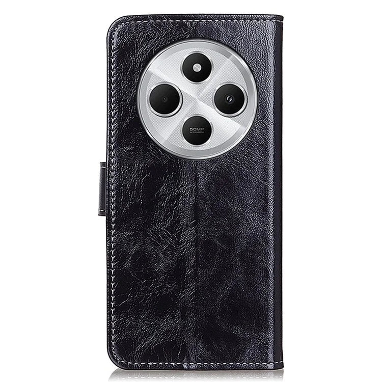 For Xiaomi Redmi 14C 4G Case Crazy Horse Texture Leather Phone Wallet Cover