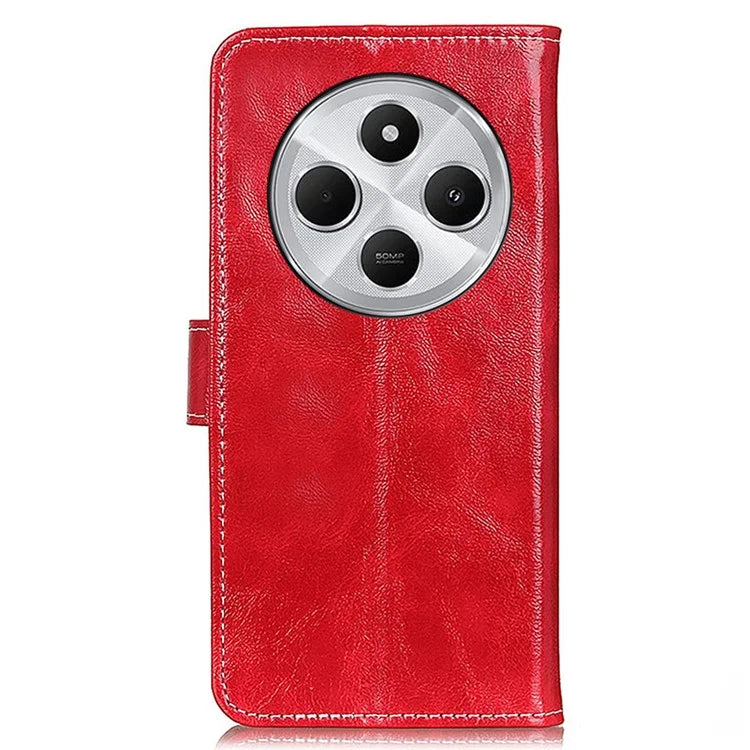For Xiaomi Redmi 14C 4G Case Crazy Horse Texture Leather Phone Wallet Cover