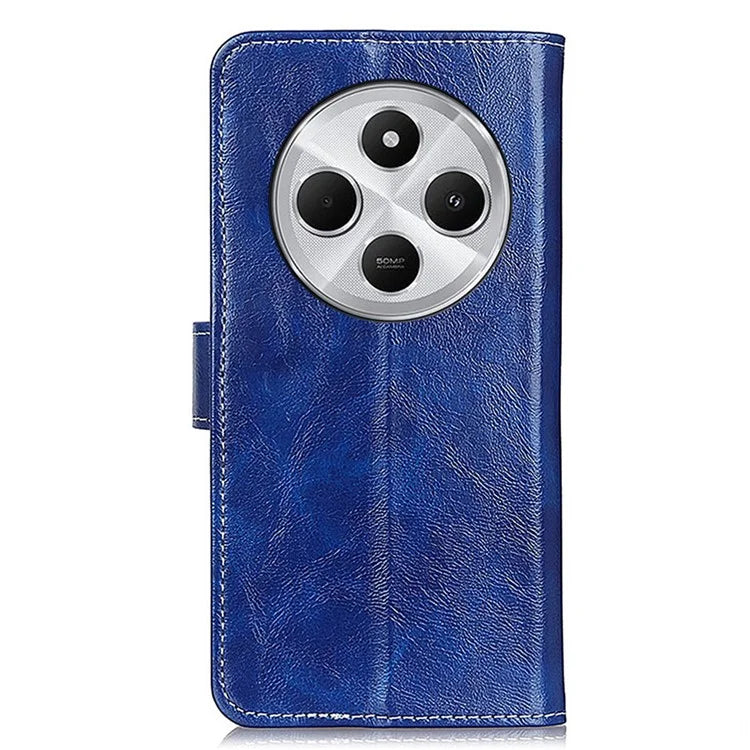 For Xiaomi Redmi 14C 4G Case Crazy Horse Texture Leather Phone Wallet Cover
