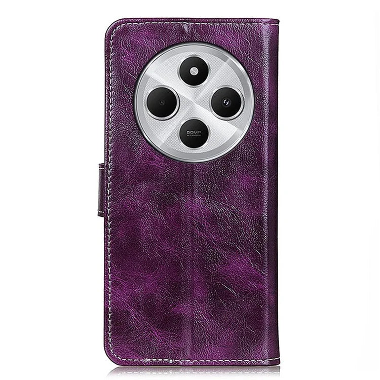 For Xiaomi Redmi 14C 4G Case Crazy Horse Texture Leather Phone Wallet Cover