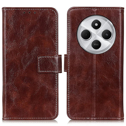 For Xiaomi Redmi 14C 4G Case Crazy Horse Texture Leather Phone Wallet Cover