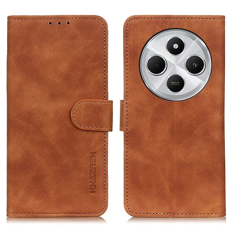 KHAZNEH For Xiaomi Redmi 14C 4G Case Retro PU Leather Wallet Stand Phone Cover
