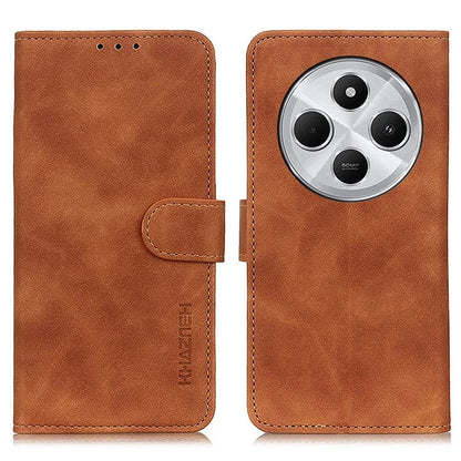 KHAZNEH For Xiaomi Redmi 14C 4G Case Retro PU Leather Wallet Stand Phone Cover