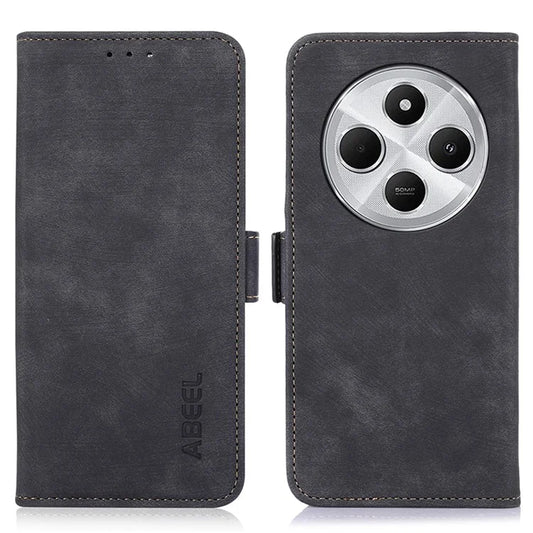 ABEEL For Xiaomi Redmi 14C 4G Case Retro Leather Phone Cover Wallet Stand View