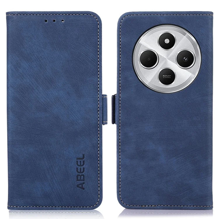 ABEEL For Xiaomi Redmi 14C 4G Case Retro Leather Phone Cover Wallet Stand View
