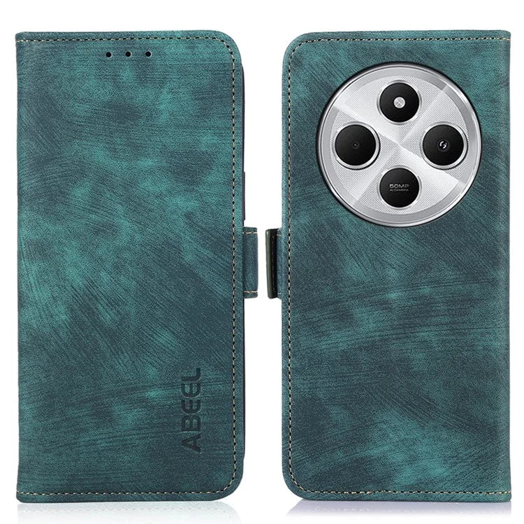 ABEEL For Xiaomi Redmi 14C 4G Case Retro Leather Phone Cover Wallet Stand View