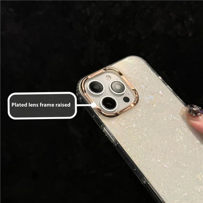 For iPhone 16 Pro Max Case IMD Shell Pattern PC+TPU Phone Cover
