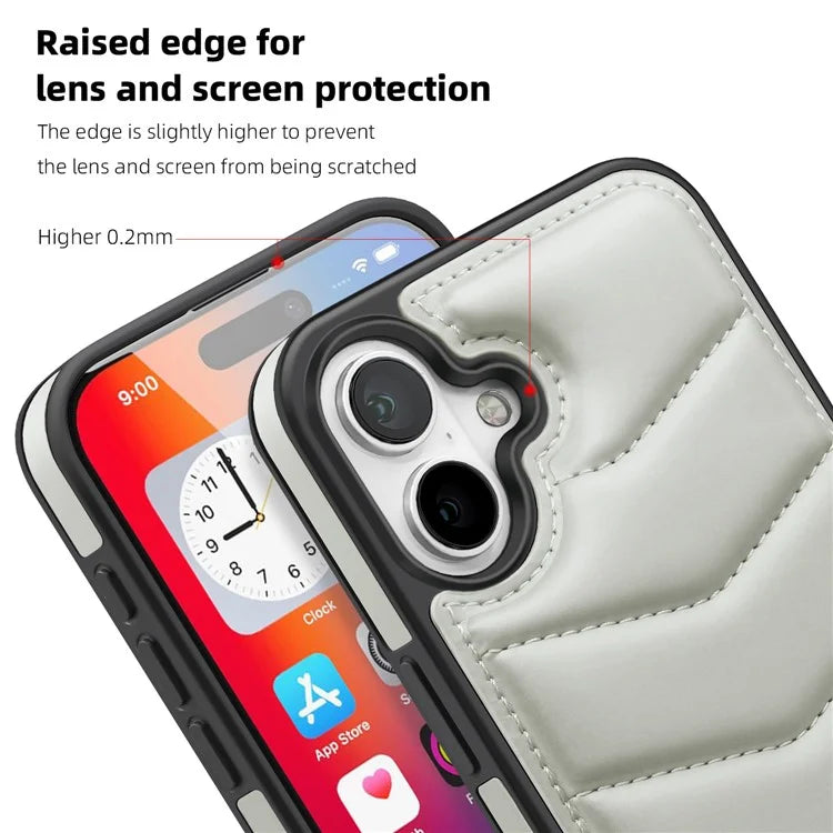 For iPhone 16 Case Compatible with MagSafe RFID Blocking Card Slot Leather Back Cover