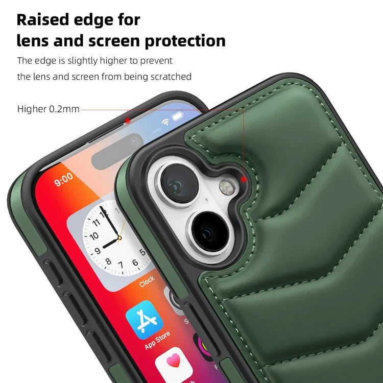 For iPhone 16 Plus Case Compatible with MagSafe RFID Blocking Card Slot Leather Back Cover