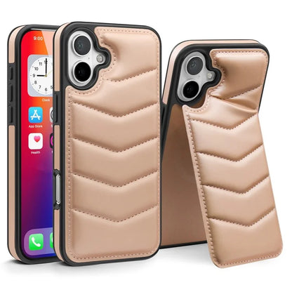 For iPhone 16 Plus Case Compatible with MagSafe RFID Blocking Card Slot Leather Back Cover