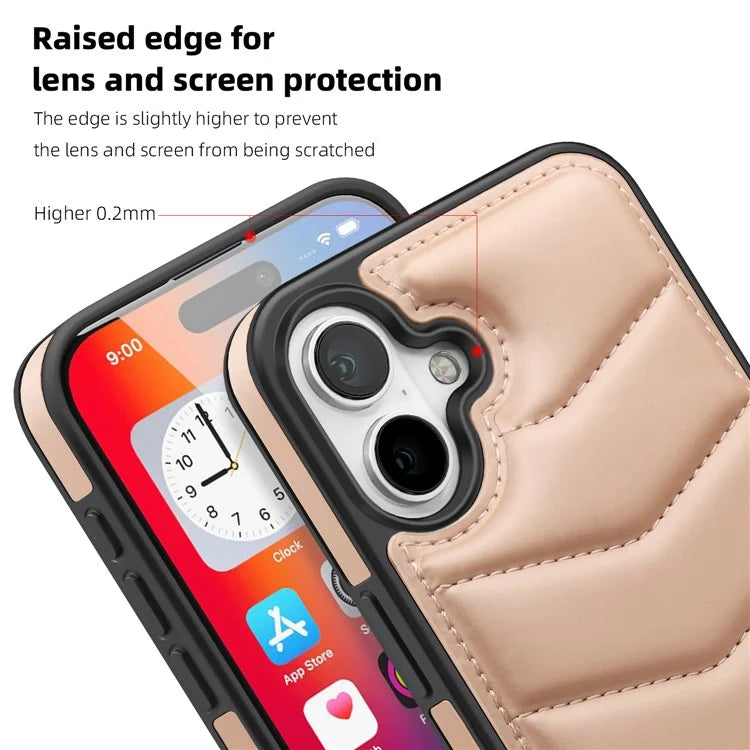 For iPhone 16 Plus Case Compatible with MagSafe RFID Blocking Card Slot Leather Back Cover