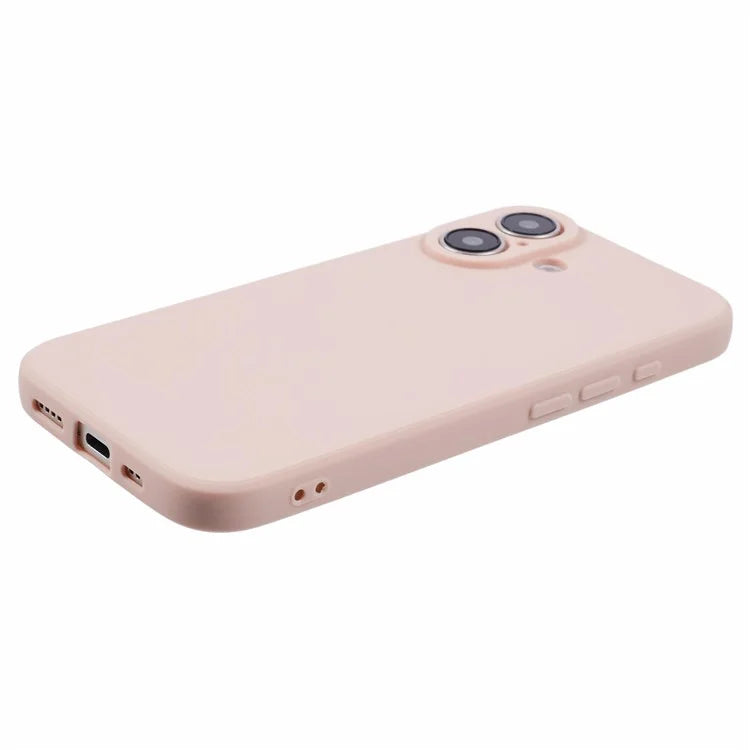 For iPhone 16 Case Precise Cut-Outs Straight Edge TPU Shockproof Phone Cover