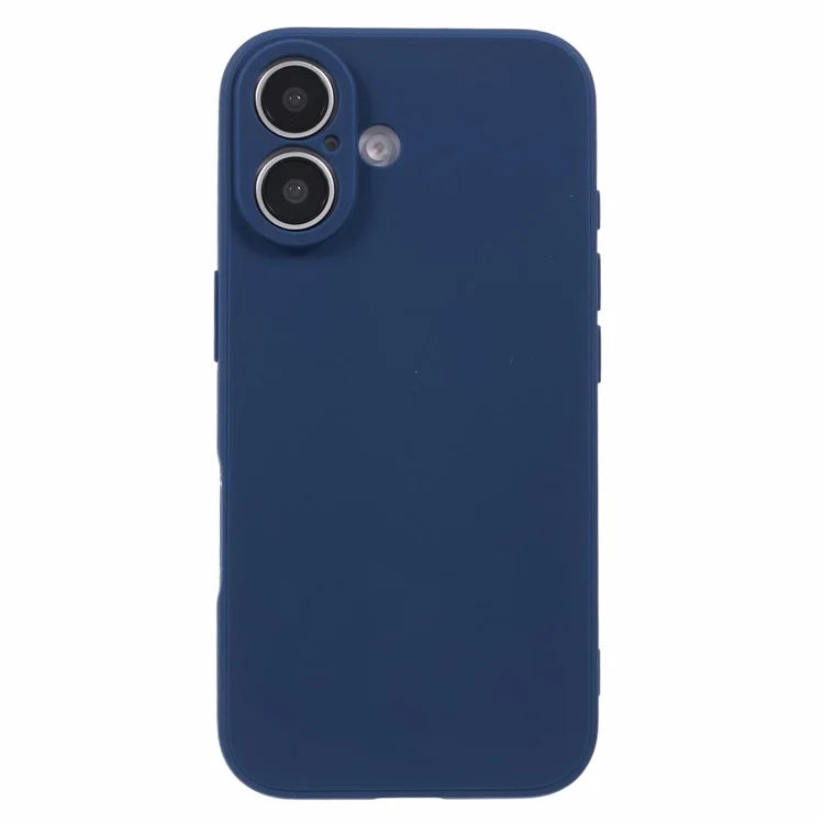 For iPhone 16 Case Precise Cut-Outs Straight Edge TPU Shockproof Phone Cover