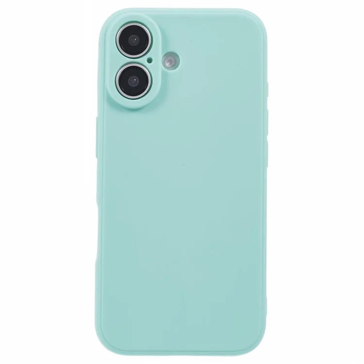 For iPhone 16 Case Precise Cut-Outs Straight Edge TPU Shockproof Phone Cover