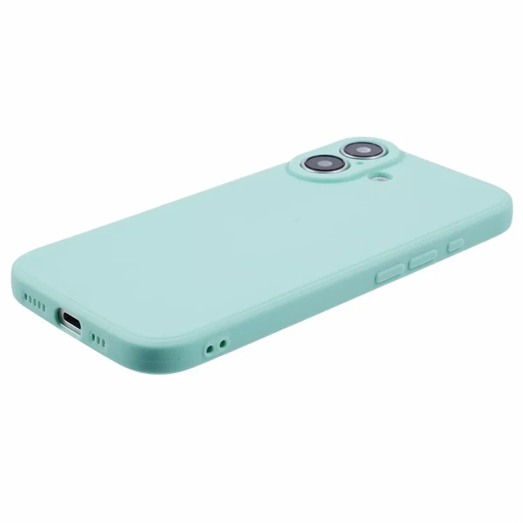 For iPhone 16 Case Precise Cut-Outs Straight Edge TPU Shockproof Phone Cover