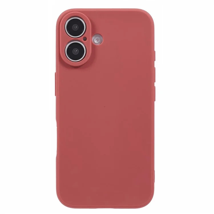 For iPhone 16 Case Precise Cut-Outs Straight Edge TPU Shockproof Phone Cover