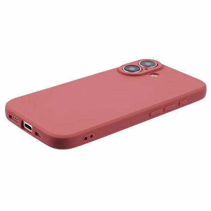 For iPhone 16 Case Precise Cut-Outs Straight Edge TPU Shockproof Phone Cover