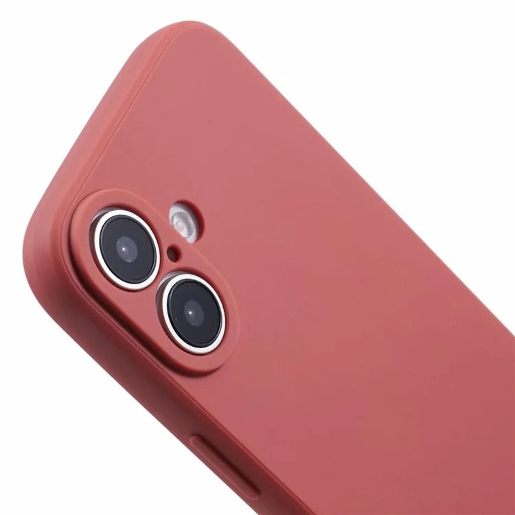 For iPhone 16 Case Precise Cut-Outs Straight Edge TPU Shockproof Phone Cover