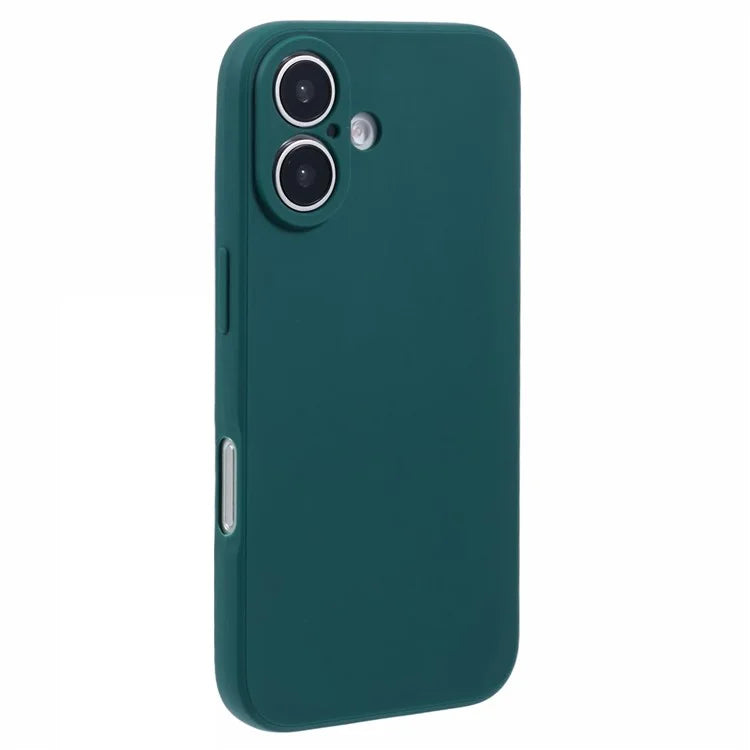 For iPhone 16 Case Precise Cut-Outs Straight Edge TPU Shockproof Phone Cover