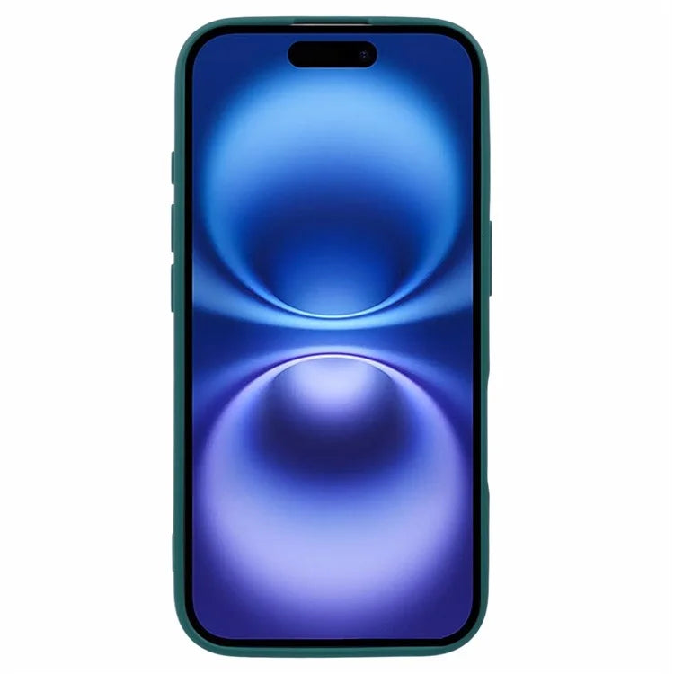 For iPhone 16 Case Precise Cut-Outs Straight Edge TPU Shockproof Phone Cover