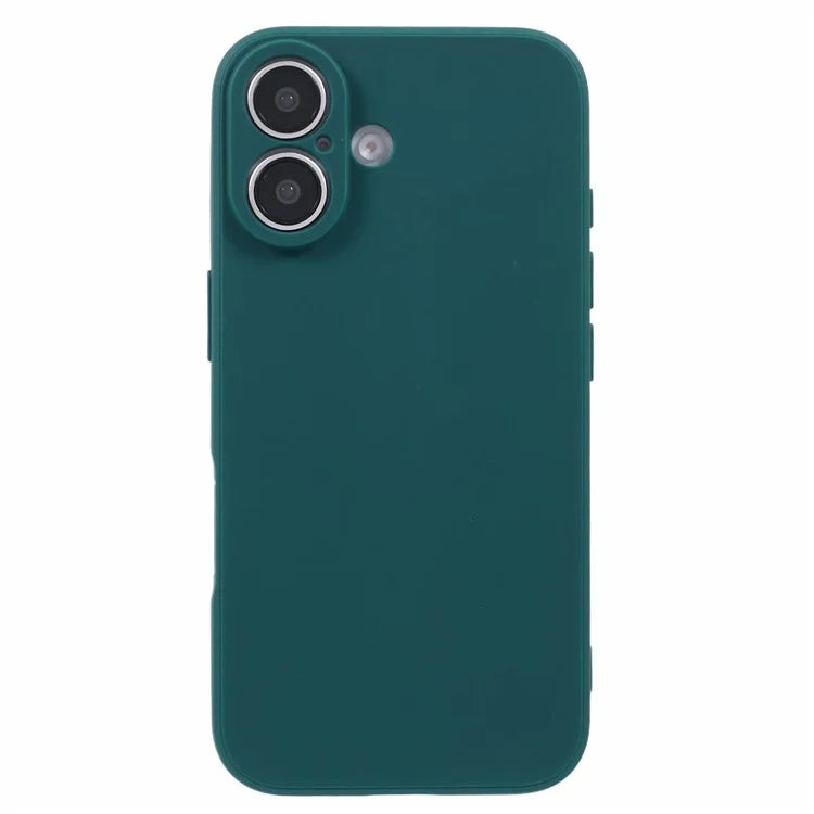 For iPhone 16 Case Precise Cut-Outs Straight Edge TPU Shockproof Phone Cover