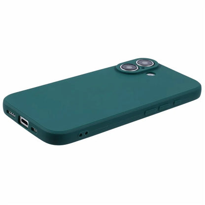 For iPhone 16 Case Precise Cut-Outs Straight Edge TPU Shockproof Phone Cover