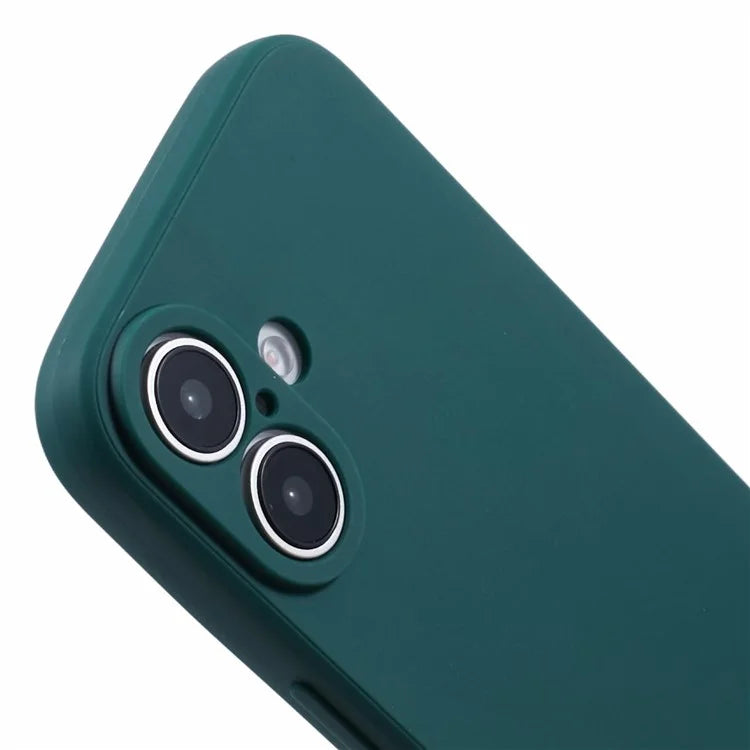For iPhone 16 Case Precise Cut-Outs Straight Edge TPU Shockproof Phone Cover
