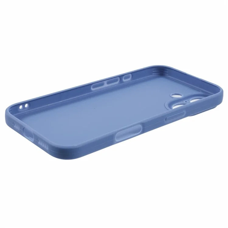 For iPhone 16 Case Precise Cut-Outs Straight Edge TPU Shockproof Phone Cover
