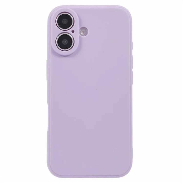 For iPhone 16 Case Precise Cut-Outs Straight Edge TPU Shockproof Phone Cover