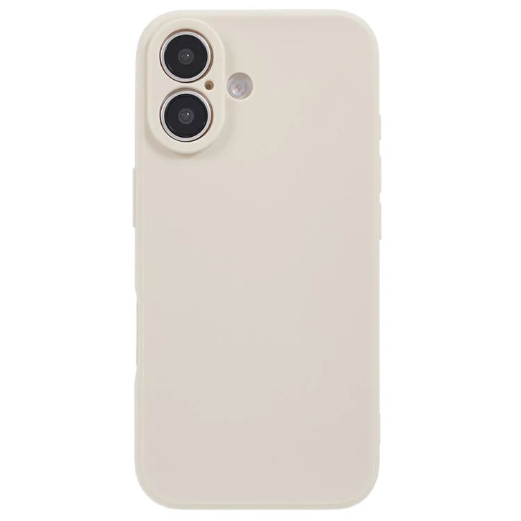 For iPhone 16 Case Precise Cut-Outs Straight Edge TPU Shockproof Phone Cover