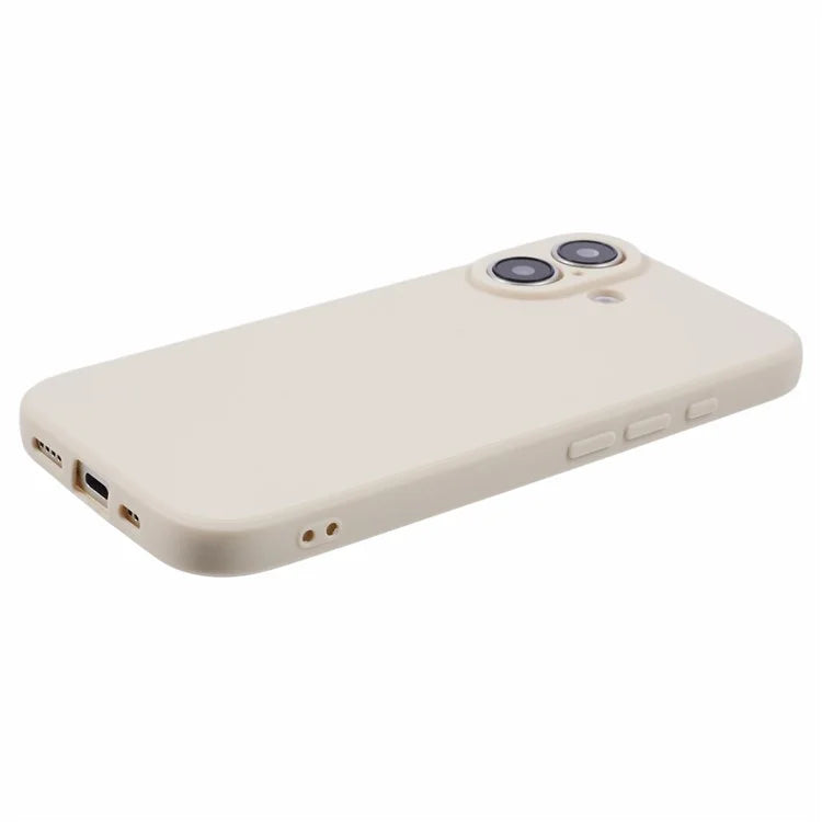 For iPhone 16 Case Precise Cut-Outs Straight Edge TPU Shockproof Phone Cover
