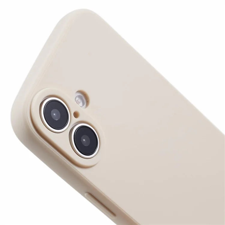 For iPhone 16 Case Precise Cut-Outs Straight Edge TPU Shockproof Phone Cover